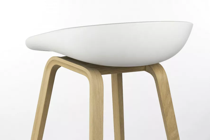 Hay AAS32 Barkruk 75cm Gezeept Eiken Onderstel Raisin 4 Hay AAS32 Barkruk 75cm Gezeept Eiken Onderstel Raisin - Afbeelding 4