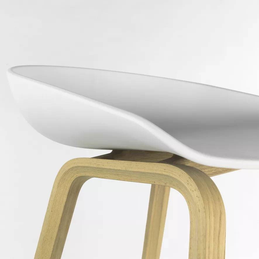 Hay AAS32 Barkruk 75cm Gezeept Eiken Onderstel Raisin 2 Hay AAS32 Barkruk 75cm Gezeept Eiken Onderstel Raisin - Afbeelding 2