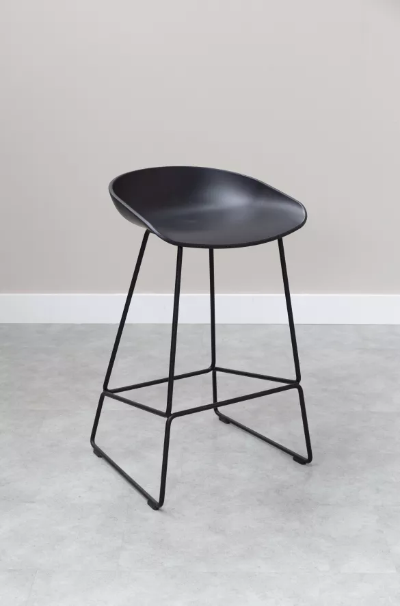 Hay AAS38 Barkruk 65cm Zwart Onderstel White 12 Hay AAS38 Barkruk 65cm Zwart Onderstel White - Afbeelding 12