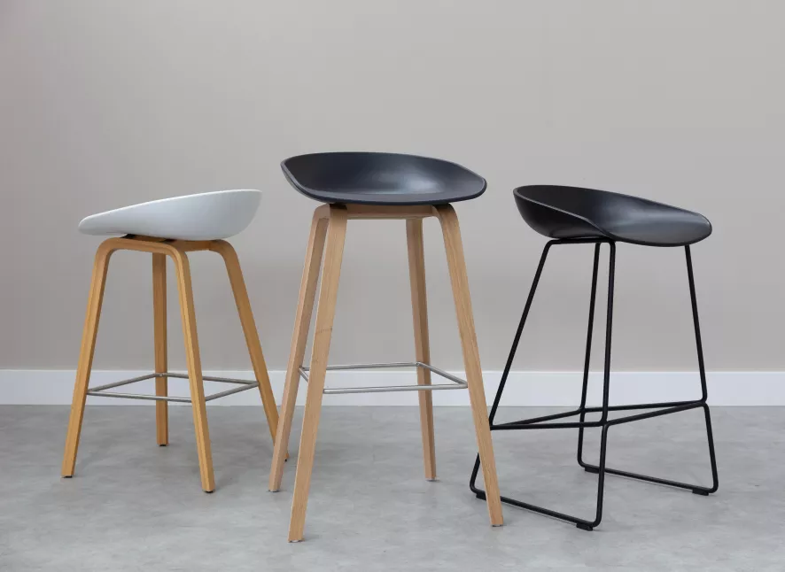 Hay AAS38 Barkruk 65cm Zwart Onderstel White 13 Hay AAS38 Barkruk 65cm Zwart Onderstel White - Afbeelding 13