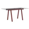 Hay Boa Tafel 220x110 Barn Red Frame, Glazen Blad