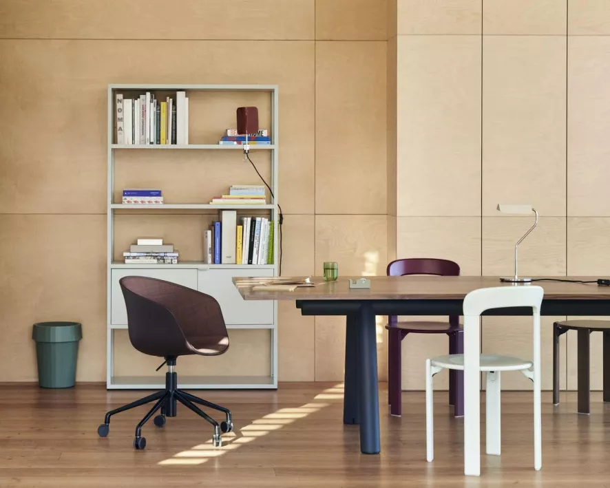 Hay Boa Tafel 220x110 Barn Red Frame, Glazen Blad 6 Hay Boa Tafel 220x110 Barn Red Frame, Glazen Blad - Afbeelding 6