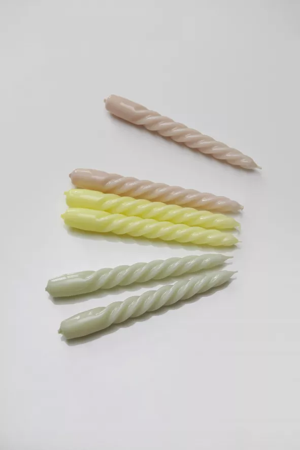 Hay Candle Twist Kaarsen Set Van 6 Green, Citrus, Beige 13 Hay Candle Twist Kaarsen Set Van 6 Green, Citrus, Beige - Afbeelding 13