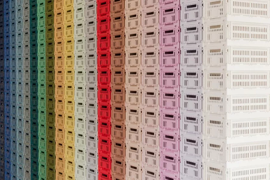 Hay Colour Crate Krat RE Opberger M Powder 12 Hay Colour Crate Krat RE Opberger M Powder - Afbeelding 12