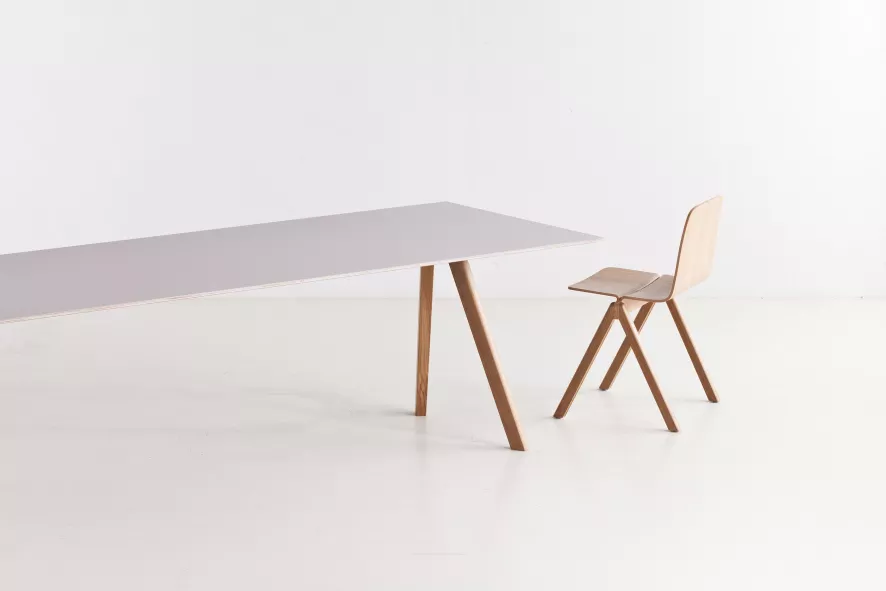 Hay Copenhague CPH30 Tafel 250x90, Gezeept Eiken, Grijs Linoleum 6 Hay Copenhague CPH30 Tafel 250x90, Gezeept Eiken, Grijs Linoleum - Afbeelding 6
