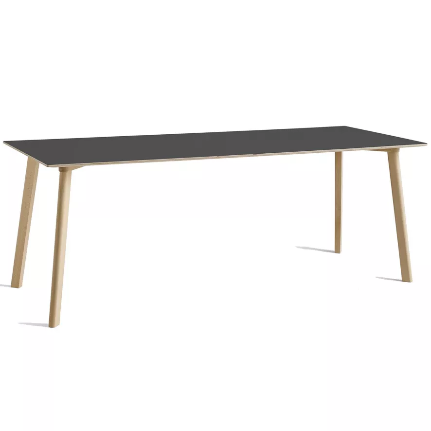 Hay CPH Deux 210 Tafel 200x75 Met Onbewerkt Beuken Onderstel Steengrijs 1 Hay CPH Deux 210 Tafel 200x75 Met Onbewerkt Beuken Onderstel Steengrijs