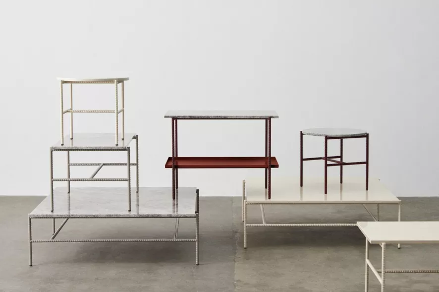 Hay Rebar Marble Side Salontafel 75x44 Beige 12 Hay Rebar Marble Side Salontafel 75x44 Beige - Afbeelding 12