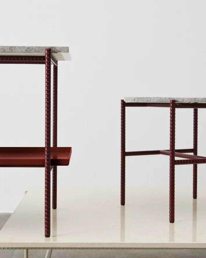 Hay Rebar Marble Side Salontafel 75x44 Beige 6 Hay Rebar Marble Side Salontafel 75x44 Beige - Afbeelding 6