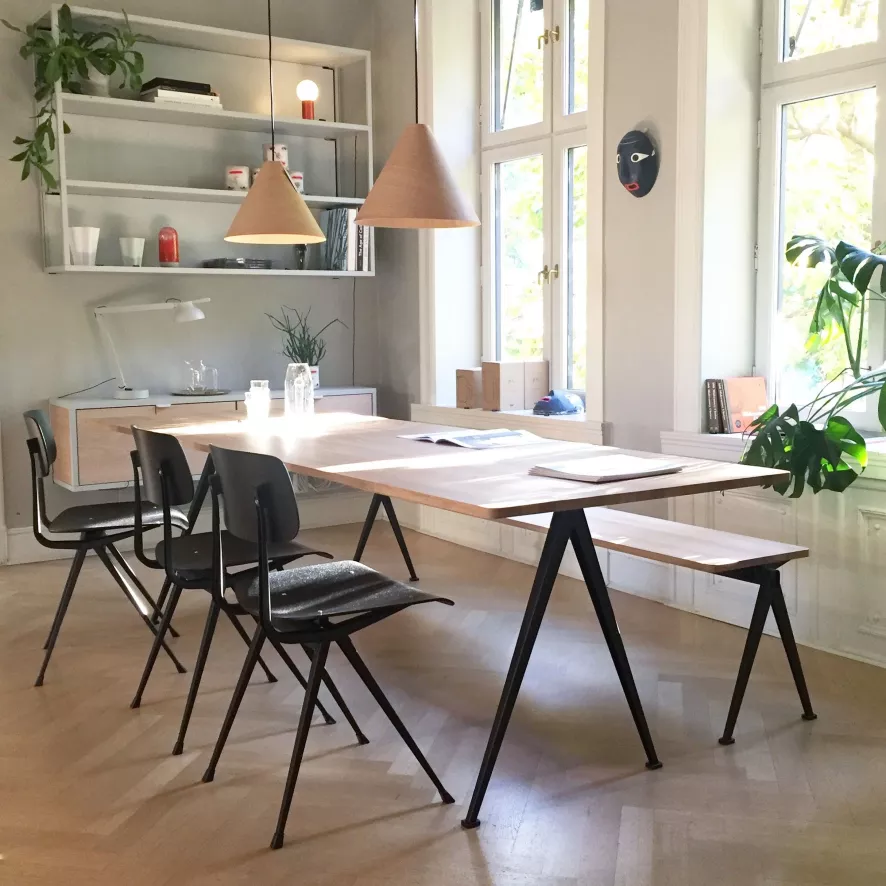 Hay Result Stoel Gerookt Eiken, Beige Onderstel 13 Hay Result Stoel Gerookt Eiken, Beige Onderstel - Afbeelding 13