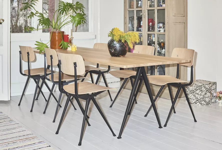 Hay Result Stoel Gerookt Eiken, Beige Onderstel 2 Hay Result Stoel Gerookt Eiken, Beige Onderstel - Afbeelding 2