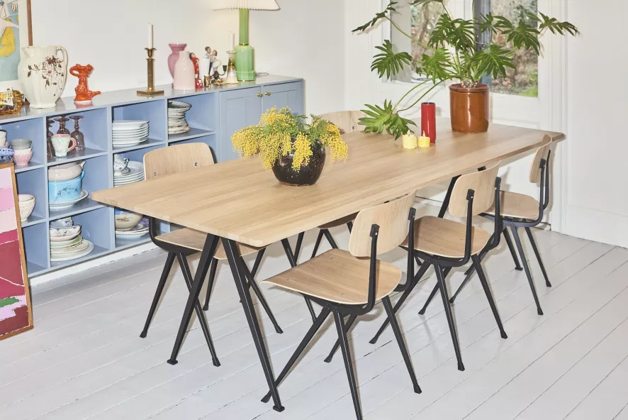 Hay Result Stoel Gerookt Eiken, Beige Onderstel 3 Hay Result Stoel Gerookt Eiken, Beige Onderstel - Afbeelding 3