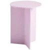 Hay Slit Wood High Bijzettafel 35 Pink Lacquered Oak