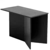 Hay Slit Wood Oblong Bijzettafel 49.5x27.5 Zwart Gelakt Eiken