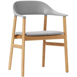 Normann Copenhagen Herit Armchair Oak Stoel Synergy Grijs