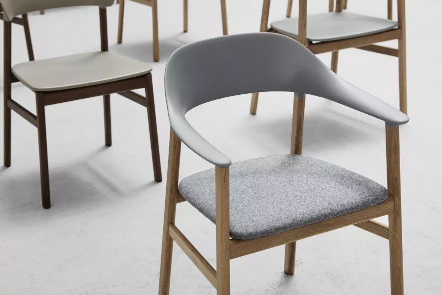 Normann Copenhagen Herit Armchair Oak Stoel Synergy Grijs 8 Normann Copenhagen Herit Armchair Oak Stoel Synergy Grijs - Afbeelding 8
