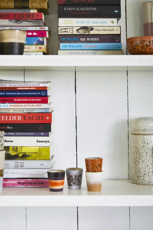 HKliving 70's Ceramic Voorraadpot Sunshine 4 HKliving 70's Ceramic Voorraadpot Sunshine - Afbeelding 4