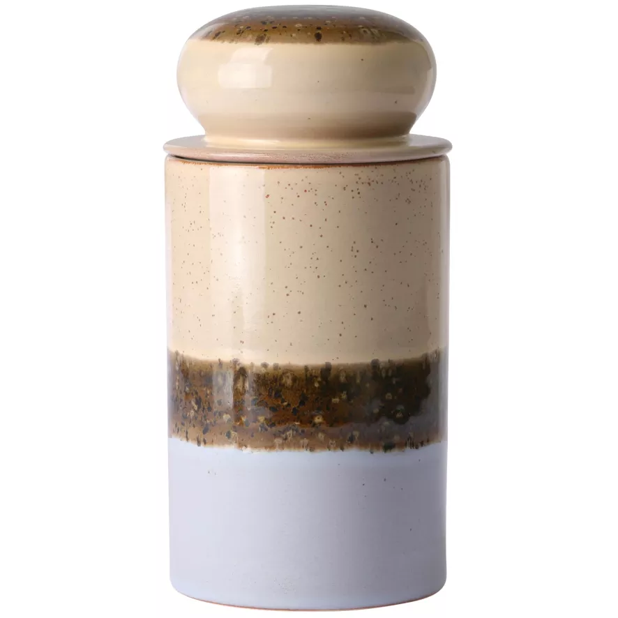 HKliving 70's Ceramic Voorraadpot Sunshine 5 HKliving 70's Ceramic Voorraadpot Sunshine - Afbeelding 5