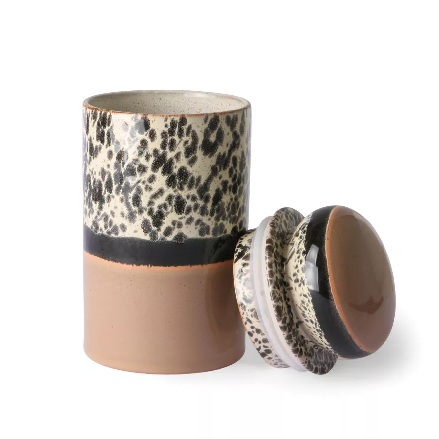 HKliving 70's Ceramic Voorraadpot Yeti 9 HKliving 70's Ceramic Voorraadpot Yeti - Afbeelding 9