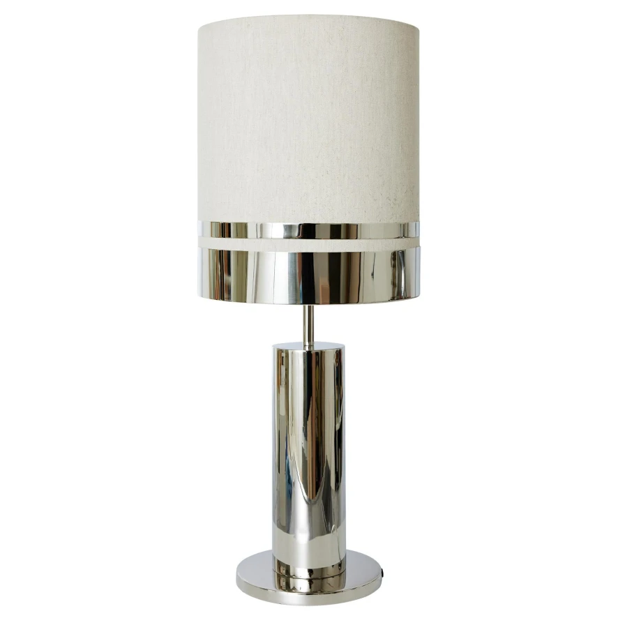 HKliving Chrome Space Tafellamp 9 HKliving Chrome Space Tafellamp - Afbeelding 9