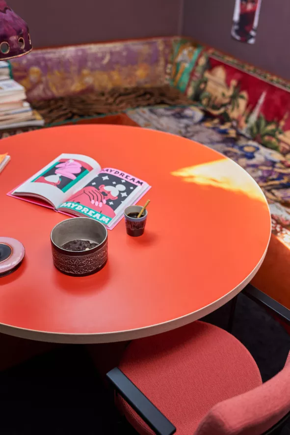 HKliving Dining Table Eettafel Ø130 Blue 5 HKliving Dining Table Eettafel Ø130 Blue - Afbeelding 5