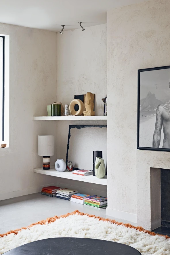 HKliving Retro Stoneware Tafellamp Glazed 3 HKliving Retro Stoneware Tafellamp Glazed - Afbeelding 3