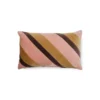 HKliving Striped Velvet Kussen 50x30 Sunkissed