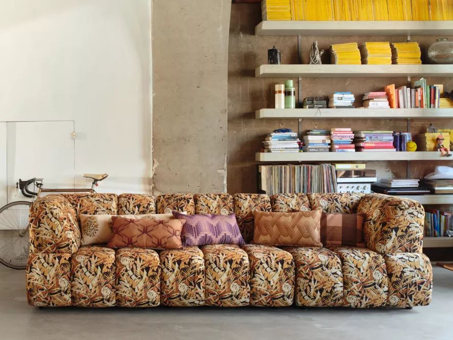 HKliving Wave Bank Element Midden Printed Hollywood 9 HKliving Wave Bank Element Midden Printed Hollywood - Afbeelding 9