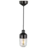 Ifö Electric Ohm Hanglamp Ø98 100/215 Helder Glas IP44 Zwart
