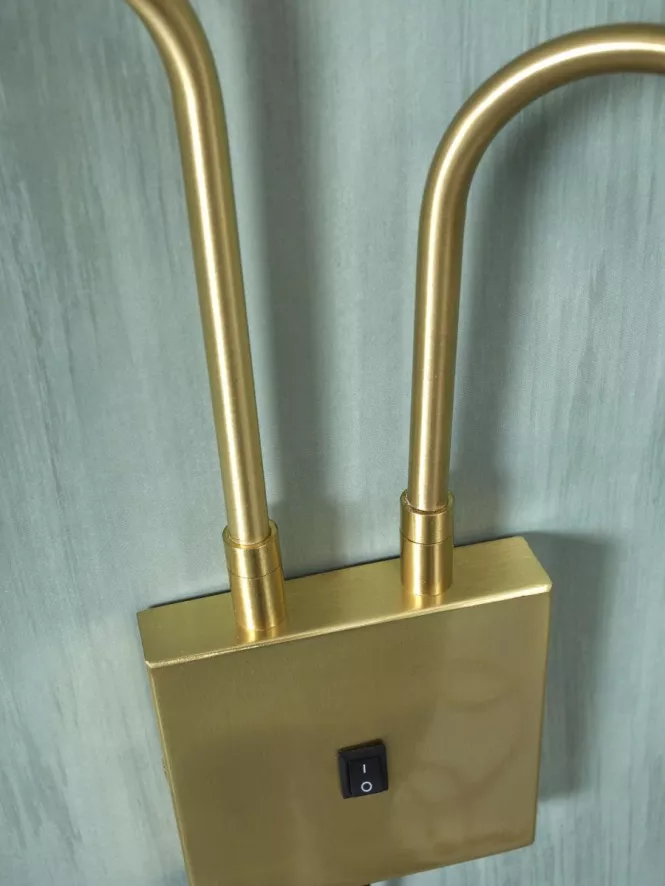 It's About Romi Bremen 2-kap Wandlamp Goud 13 It's About Romi Bremen 2-kap Wandlamp Goud - Afbeelding 13