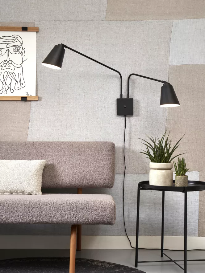 It's About Romi Bremen 2-kap Wandlamp Goud 3 It's About Romi Bremen 2-kap Wandlamp Goud - Afbeelding 3