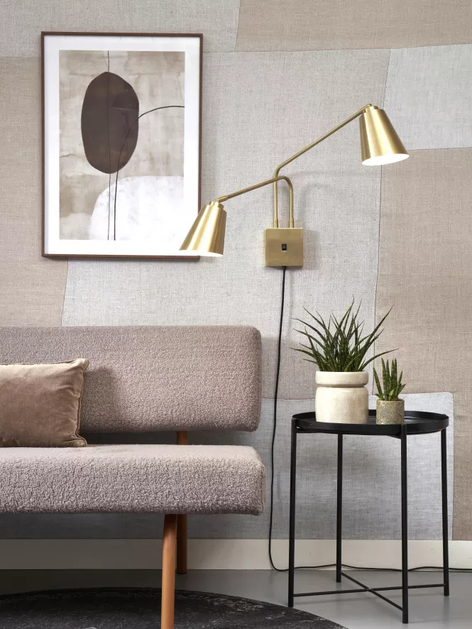 It's About Romi Bremen 2-kap Wandlamp Goud 5 It's About Romi Bremen 2-kap Wandlamp Goud - Afbeelding 5