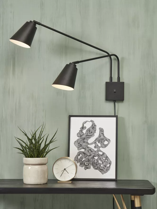 It's About Romi Bremen 2-kap Wandlamp Goud 6 It's About Romi Bremen 2-kap Wandlamp Goud - Afbeelding 6