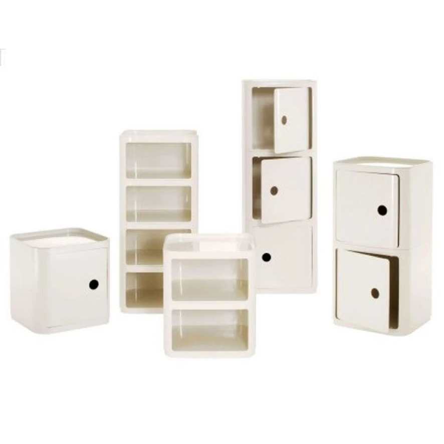 Kartell Componibili Kast Vierkant Large, Zonder Deurtje 2 Kartell Componibili Kast Vierkant Large, Zonder Deurtje - Afbeelding 2