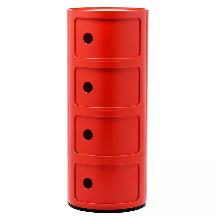 Kartell Componibili Kast Extra Large (4 Comp.) Ø32 Paars 3 Kartell Componibili Kast Extra Large (4 Comp.) Ø32 Paars - Afbeelding 3