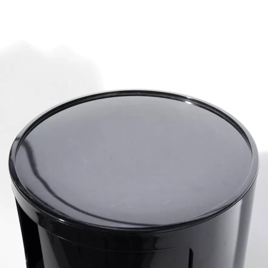 Kartell Componibili Kast Extra Large (4 Comp.) Ø32 Zwart 6 Kartell Componibili Kast Extra Large (4 Comp.) Ø32 Zwart - Afbeelding 6
