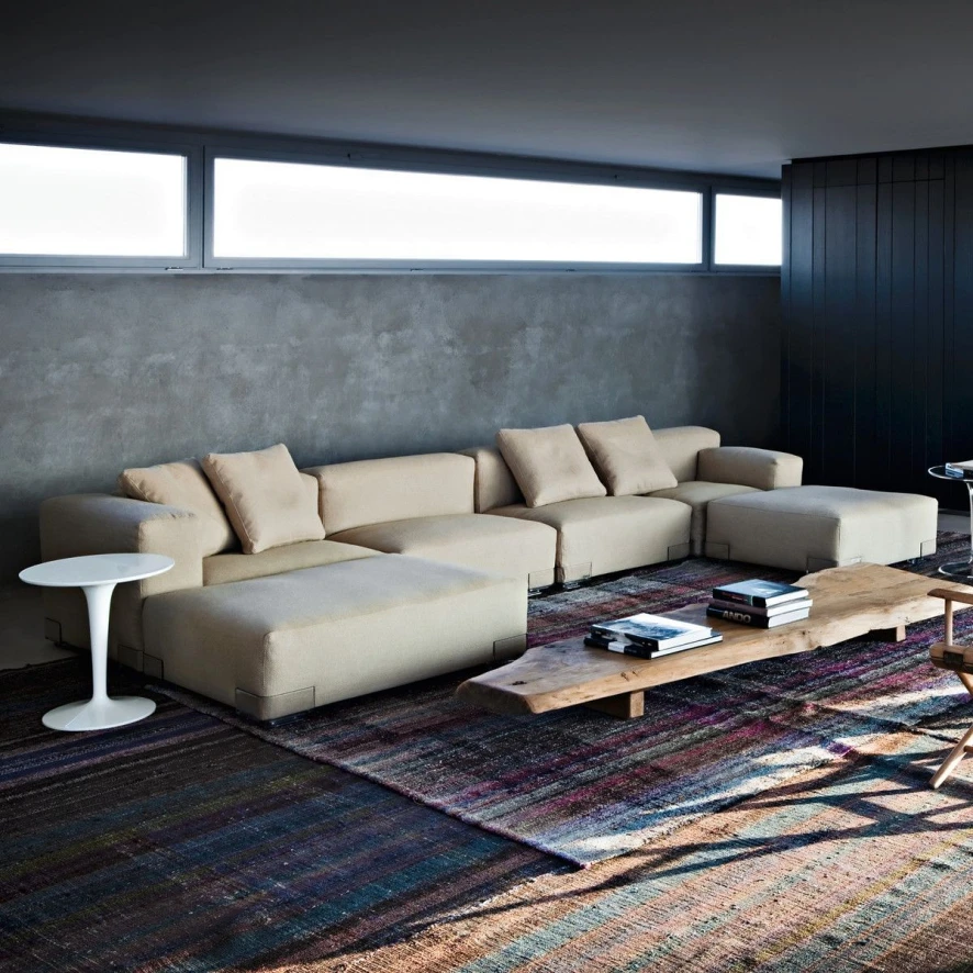 Kartell Plastics Bank 3-zits Hoge Armleuning Wit 3 Kartell Plastics Bank 3-zits Hoge Armleuning Wit - Afbeelding 3