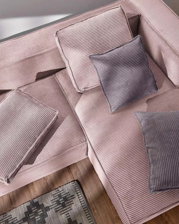 Kave Home Blok 3-zits Bank Met Chaise Longue Links Green Corduroy 18 Kave Home Blok 3-zits Bank Met Chaise Longue Links Green Corduroy - Afbeelding 18