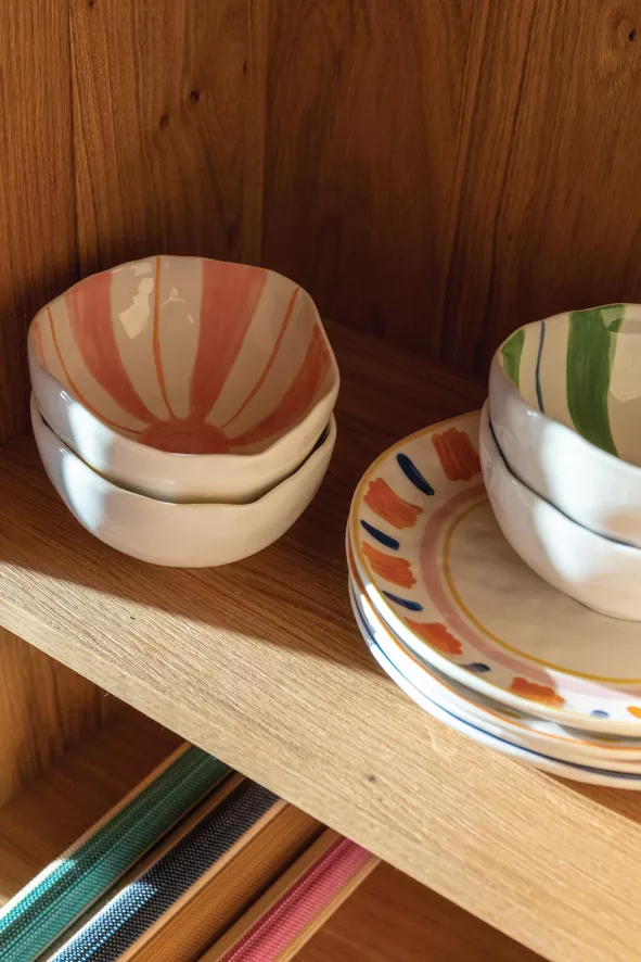 & Klevering &klevering Ray Kom 13x16,5 Set Van 2 Roze 3 & Klevering &klevering Ray Kom 13x16,5 Set Van 2 Roze - Afbeelding 3