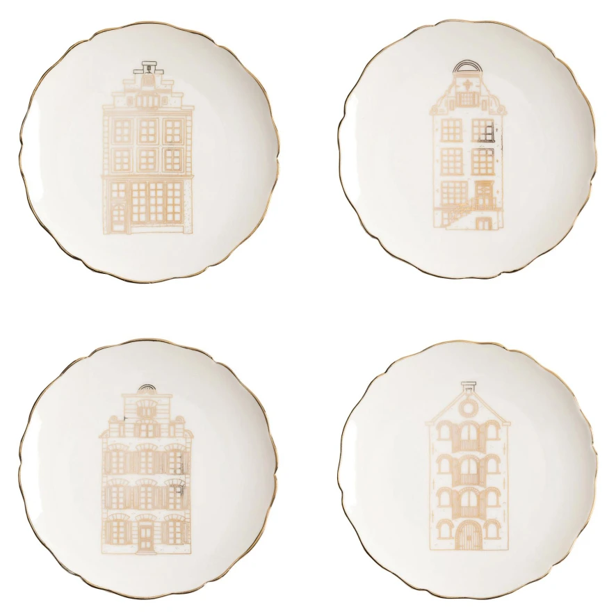 & Klevering &klevering Canal House Gebaksbordje Ø13 Set Van 4 4 & Klevering &klevering Canal House Gebaksbordje Ø13 Set Van 4 - Afbeelding 4