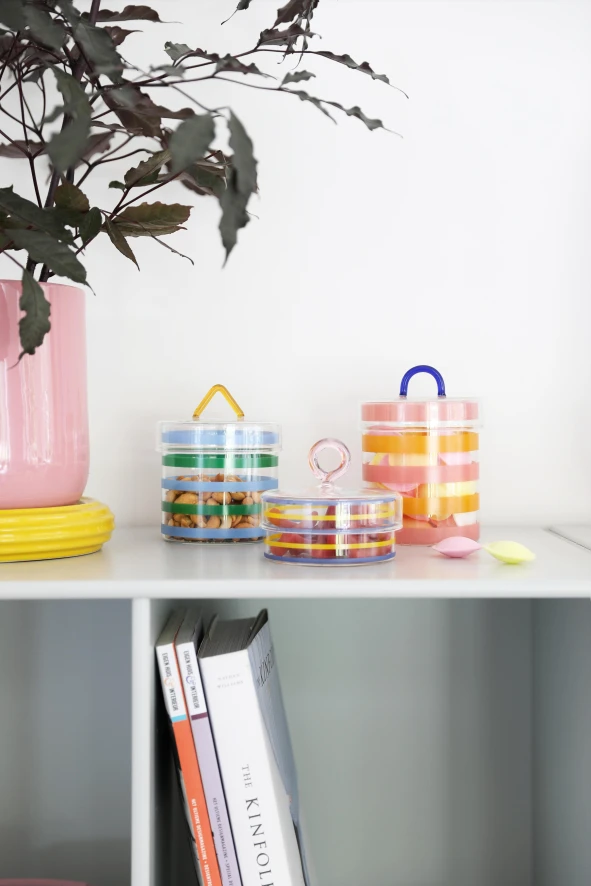 & Klevering &klevering Stripy Voorraadpot Large 3 & Klevering &klevering Stripy Voorraadpot Large - Afbeelding 3