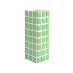 & Klevering &klevering Tile Vaas Mint
