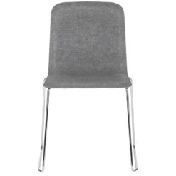 Lensvelt This Chair Felt Stoel Lichtgrijs, Chroom Onderstel
