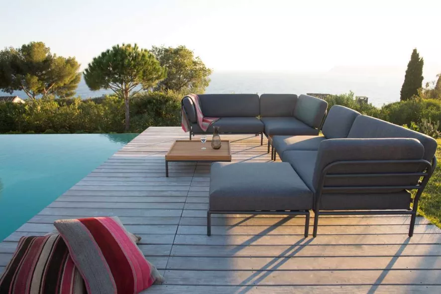 Houe Level Loungeset Tuin 4 Dark Grey 4 Houe Level Loungeset Tuin 4 Dark Grey - Afbeelding 4