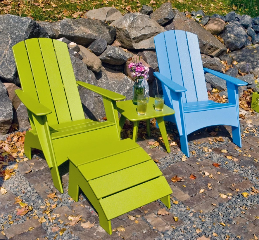 Loll Designs Adirondack Ottoman Voetenbank Sky Blue 5 Loll Designs Adirondack Ottoman Voetenbank Sky Blue - Afbeelding 5