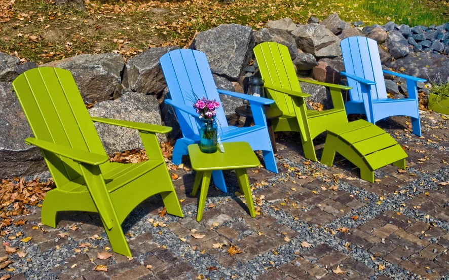 Loll Designs Adirondack Ottoman Voetenbank Sky Blue 6 Loll Designs Adirondack Ottoman Voetenbank Sky Blue - Afbeelding 6