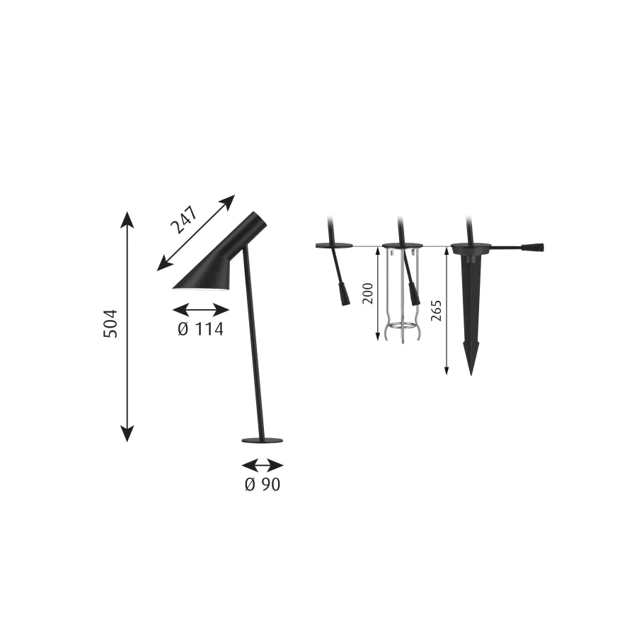 Louis Poulsen AJ Garden Outdoor Vloerlamp Met Voet Small 5 Louis Poulsen AJ Garden Outdoor Vloerlamp Met Voet Small - Afbeelding 5