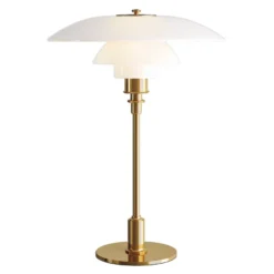 Louis Poulsen PH 3,5-2,5 Tafellamp Glas, Messing Gemetaliseerd