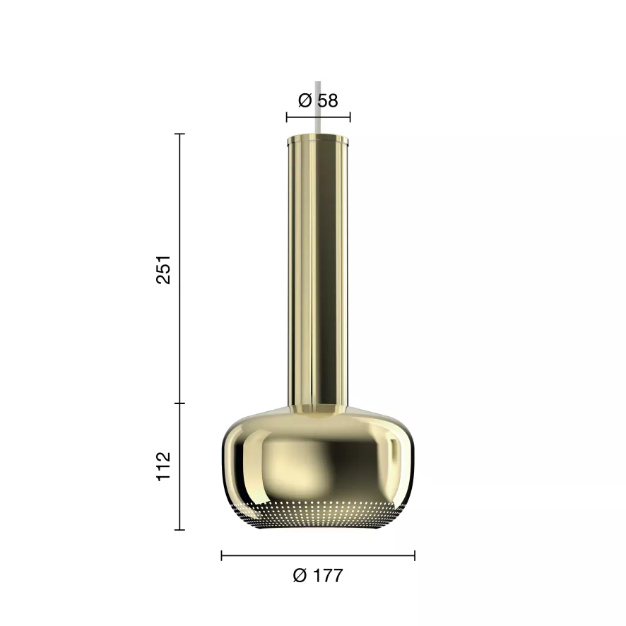 Louis Poulsen VL56 Hanglamp Ø11.7 Gepolijst Messing 13 Louis Poulsen VL56 Hanglamp Ø11.7 Gepolijst Messing - Afbeelding 13