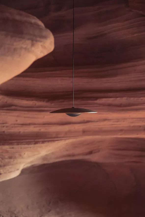 Marset Ginger Hanglamp Ø60 LED DALI Wengé/wit 10 Marset Ginger Hanglamp Ø60 LED DALI Wengé/wit - Afbeelding 10