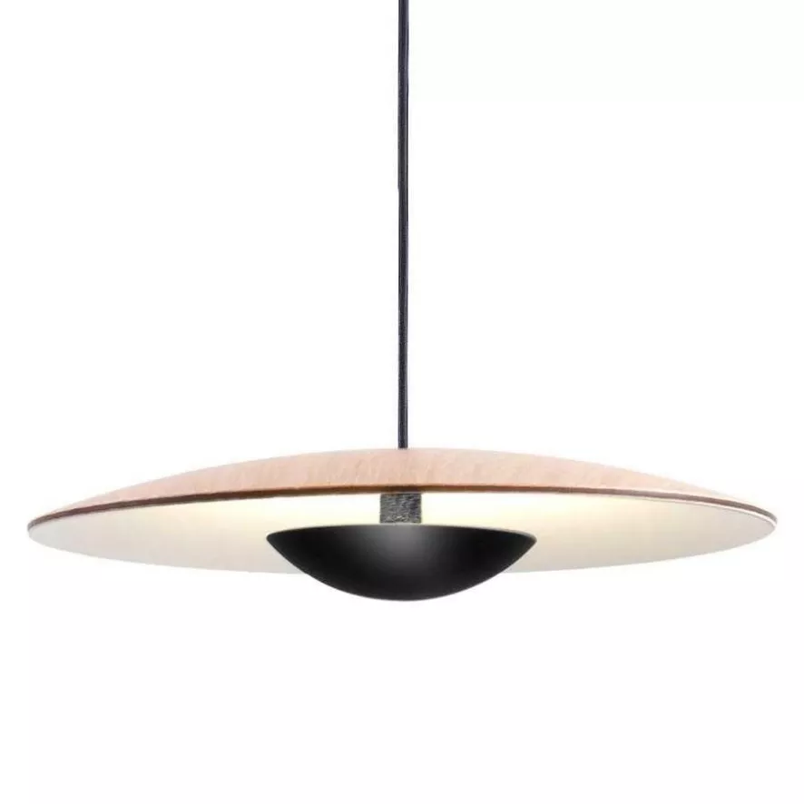 Marset Ginger Hanglamp Ø60 LED DALI Wengé/wit 4 Marset Ginger Hanglamp Ø60 LED DALI Wengé/wit - Afbeelding 4